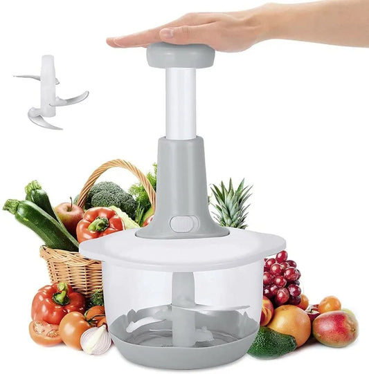Stainless Steel Manual Hand Push Chopper