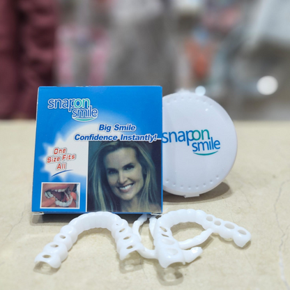 Snap On Smile Veneers Teeth For Men And Women Moldable False Artificial Braces Teeth with 2 pcs